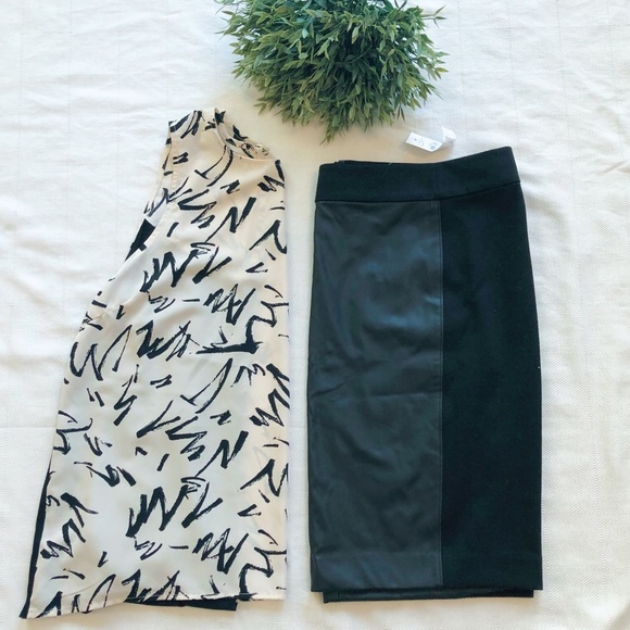 Zig zag writing sleeveless blouse - Picture 1 of 5